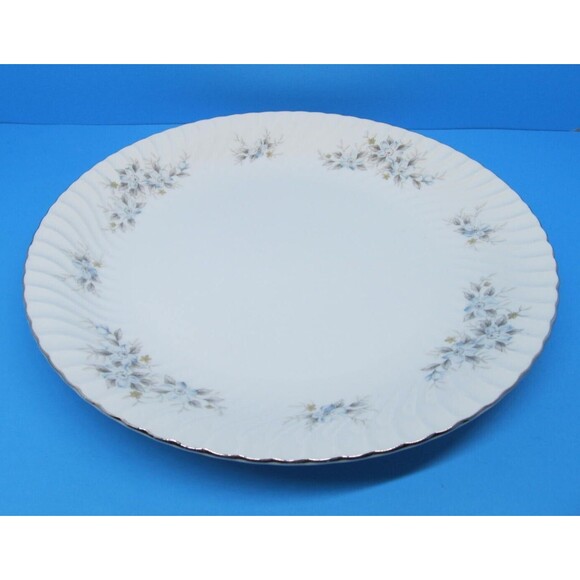 Mikasa La Fleur Bleu Large Round Floral 12" Chop Plate Platter EUC - Picture 7 of 7
